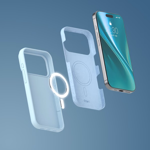 Etteri Silikoninis Mag dėklas for iPhone 17 Pro Max šviesiai mėlynas