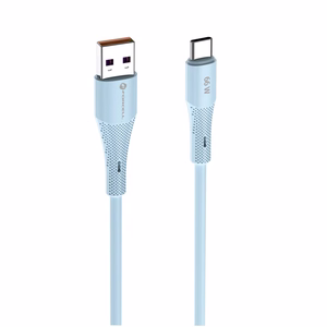 Кабель USB A to USB C Forcell F-Energy QC4.0 3A 66W Silicone 1 m C342 синий