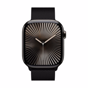 Ремешок Crong Milano Steel из нержавеющей стали для Apple Watch 44 / 45 / 46 / 49 mm, чёрный