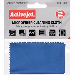 Activejet AOC-500 – чистящая салфетка из микрофибры 15×18 см