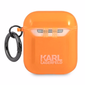 Karl Lagerfeld Choupette AirPods dėklas 1/2 - oranžus
