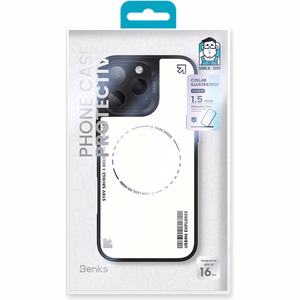 Benks Dynamic Minimalist dėklas telefonui Iphone 16 Pro Max baltas