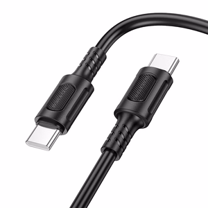 Borofone Кабель BX111 Feliz - Type C to Type C - 60W 3A 1 метр чёрный