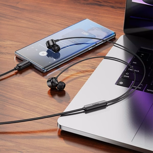Ausinės Borofone BM94 USB-C juodos
