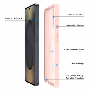 Чехол Dux Ducis Yind MagSafe для Samsung S948 S26 Ultra розовый