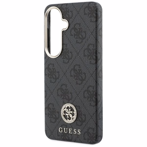 Guess 4G Rhinestone Round Logo MagSafe Case for Samsung Galaxy S26 - Black