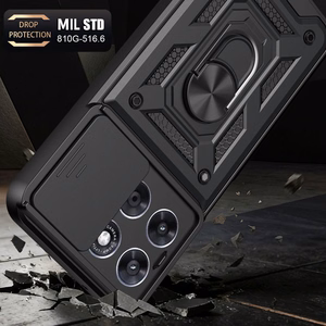 Tech-Protect CamShield Pro dėklas skirtas Motorola Moto G57 Power / G67 Power - juodas