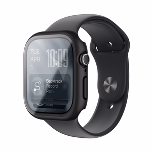 Защитное стекло AmazingThing Radix с чехлом для Apple Watch Series 11 46 мм — чёрный