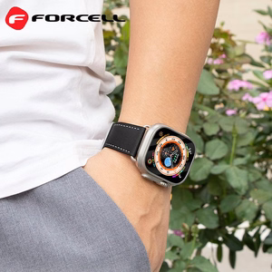 FORCELL F-DESIGN FA20 ekologiškos odos dirželis APPLE Watch 38 / 40 / 41 mm raudonas