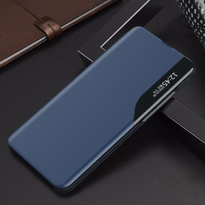 Eco Leather View чехол для Xiaomi POCO C65 / Redmi 13C с клапаном - синий