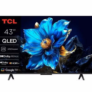 Televizorius TCL 43" 4K Ultra HD 3840x2160 QLED plokščias 16:9