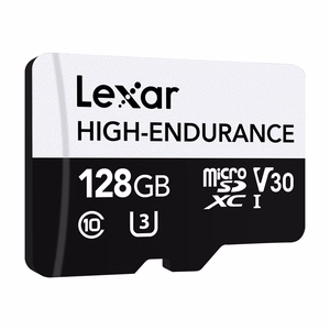„Lexar“ didelio patvarumo „microSDHC“/„microSDXC“ 128 GB atminties kortelė