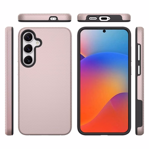 Dėklas Perfectionists Triangle Case Samsung S721 S24 FE rožinio aukso