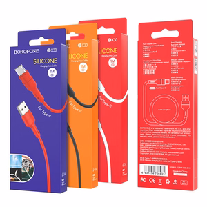 Кабель Borofone BX30 Type-C 1.0m силиконовый чёрный