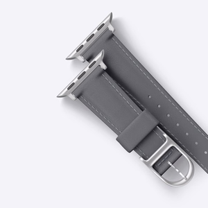 AmazingThing Class Band кожаный ремешок для Apple Watch 45 / 46 / 49 мм - серый