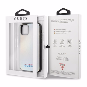 Guess GUHCN65BLD iPhone 11 Pro Max серебряный/серебряный жёсткий чехол Iridescent