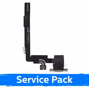 Charging Port for iPhone 16 Pro Max with Flex White Titanium (Service Pack)