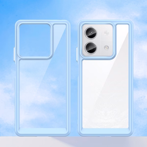 Kosmoso dėklas su geliniu rėmeliu telefonui Xiaomi Redmi Note 13 Pro - mėlynas