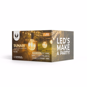 Forever Light Solar LED girlianda SUNARI FLS-180 8.5m 10+1 skaidrios lemputės 1800mAh + RC