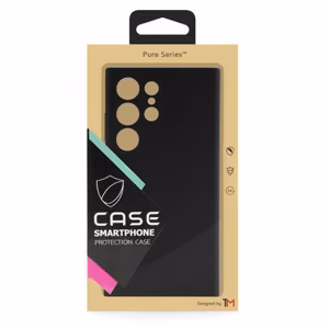 Telefono dėklas TM Pure Silicone, skirtas Samsung A336 A33 5G / Juodas / (Blister)