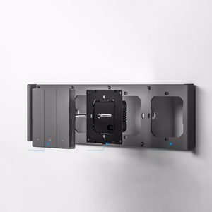 SONOFF M5-4C-80-F M5 80 keturgubas 4 dalių jungiklio rėmelis (grafito/juodas)