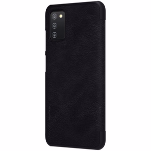 Nillkin Qin кожаный чехол-кобура для Samsung Galaxy A03s чёрный