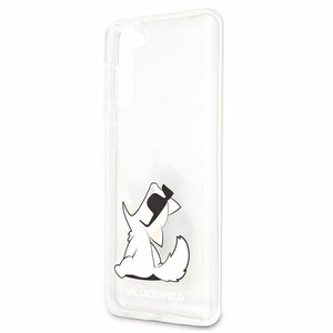 Karl Lagerfeld Choupette Fun dėklas Samsung Galaxy S21+ - Skaidrus