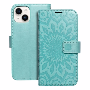 MEZZO dėklas telefonui IPHONE 14 mandala sapnų gaudyklės violetinės spalvos