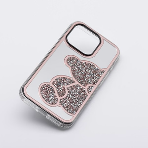 Чехол для iPhone 16 PRO MAX Teddy Bear розовый