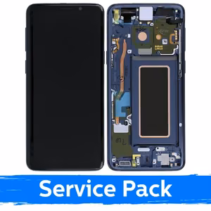 LCD display compatible with Samsung G960 S9 with frame / blue coral / (service pack)