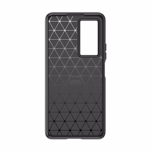 Чехол Carbon для Xiaomi Poco F4 5G гибкий силиконовый карбоновый чёрный