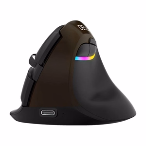 Эргономичная мышь Delux M618Mini (золотистая, USB / Bluetooth / 2,4G)