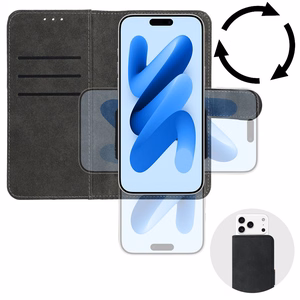 COMMON Universal Book Case (SIZE M) for Samsung S21/S10/Note/Note 2/Note 3/Huawei P30 Lite/P9/P9 Lite/Sony Xperia Z3/Z4/Z5 black