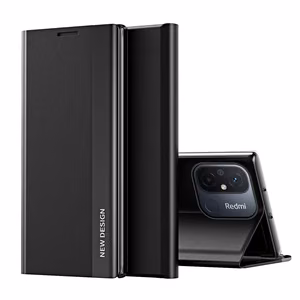 Sleep Case Pro dėklas telefonui Xiaomi Redmi Note 12 Pro+ su stovu juodas