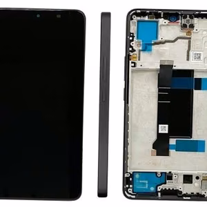 LCD ekranas Xiaomi Redmi Note 13 Pro 5G su jutikliniu ekranu ir rėmeliu, Midnight Black (suderinamas su Poco X6 5G), originalus (service pack)