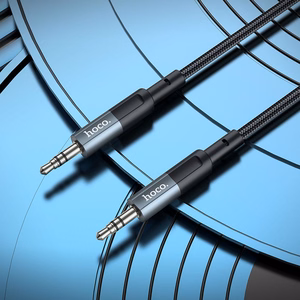 Cable AUX Jack 3,5 mm to Jack 3,5 mm Hoco 1 m UPA23 metal gray