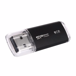 Silicon Power Ultima-II USB atmintukas 8 GB USB A tipo 2.0 Juoda