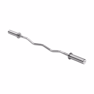 REBEL ACTIVE Olympic curl bar 50mm, Olympic barbell 120cm 6kg