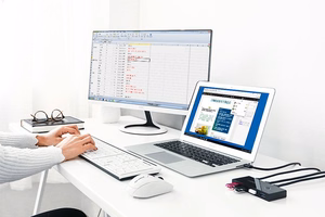 Ugreen US216 30768 USB-хаб 4x USB 3.2 Gen 1 для двух компьютеров — чёрный