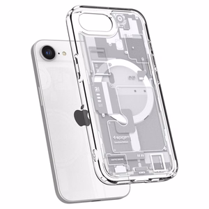 Spigen Ultra Hybrid Magnetinis dėklas telefonui iPhone 16e Zero One - baltas
