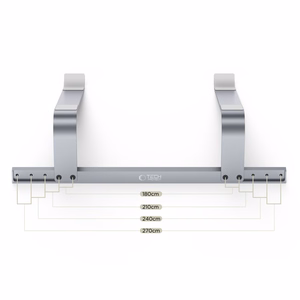 Tech-Protect ULS100 universalus nešiojamojo kompiuterio stovas iki 16" - pilkas