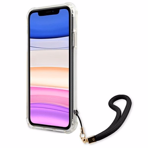 Guess GUHCN61KSARBK iPhone 11 6.1" / Xr juodas/juodas kietas dėklas Camo kolekcija