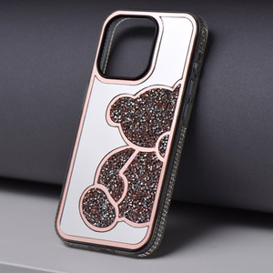Чехол для iPhone 16 PRO MAX Teddy Bear розовый