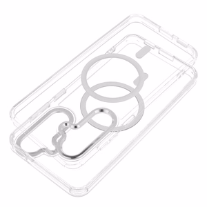 Чехол Samsung S26 ULTRA Frame Clear Hybrid Mag Cover совместимый с MagSafe прозрачный