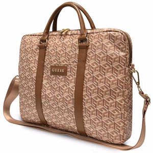Guess GCube Stripes 16" nešiojamojo kompiuterio krepšys - rudas