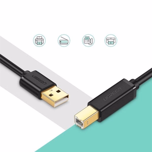 USB kabelis spausdintuvams Ugreen US135 USB-A to USB-B 1.5m (10350)
