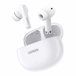 Ugreen HiTune T6 Беспроводные наушники с ANC + кабель USB-A — USB-C — белый