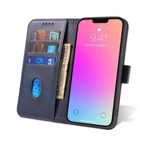 Magnetinis dėklas telefonui su atverčiamu dangteliu Samsung Galaxy S25 Ultra - mėlynas
