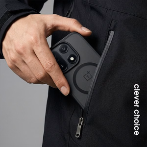 Crong Hybrid Matte Magnetic MagSafe dėklas, skirtas OnePlus 15, juodas