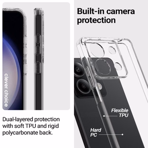 Crong Crystal Shield Cover dėklas, skirtas Motorola Moto G34, skaidrus